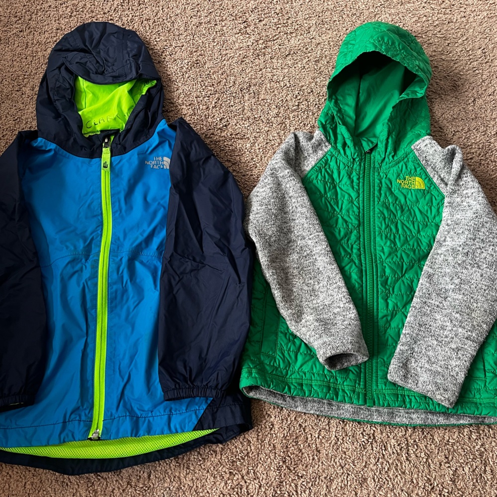 Boys Northface jackets 4T&5T